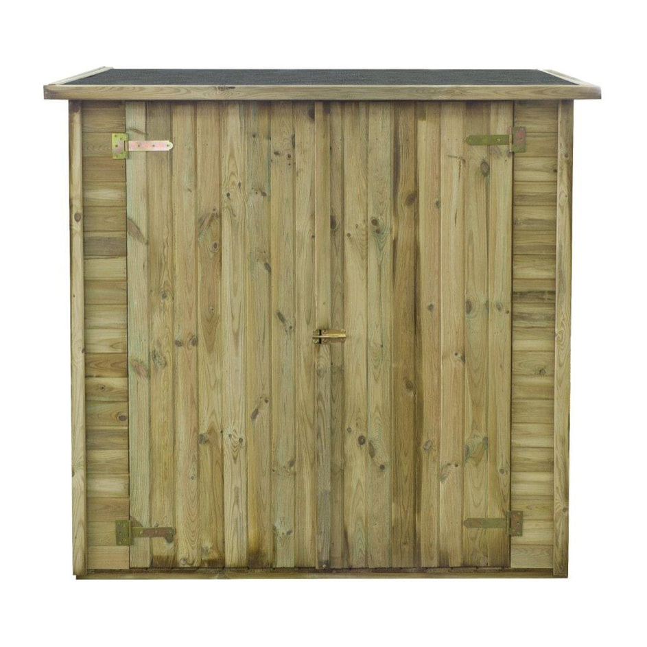 Abri jardin bois adossable "Lipki " - 1.79 x 0.9 x 1.78/1.87 m  - 1.61 m² - 12 mm - Avec plancher