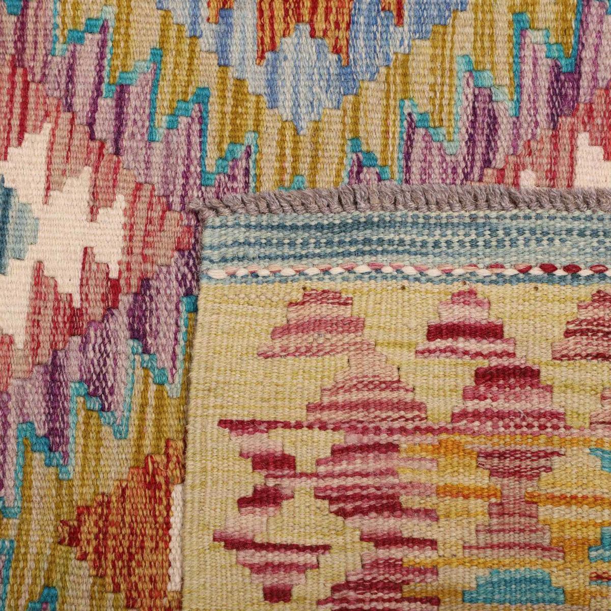 Tapis kilim ethnique authentique, tissé plat en laine, VIGUSIM