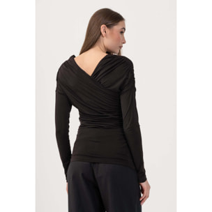 Kocca - Maglia a maniche lunghe con drappeggi Donna
