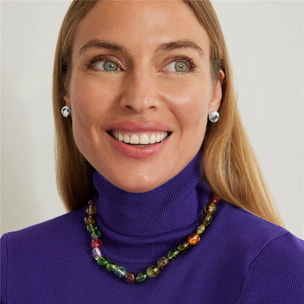 Pendientes Lux by Lux acabados en baño de rodio