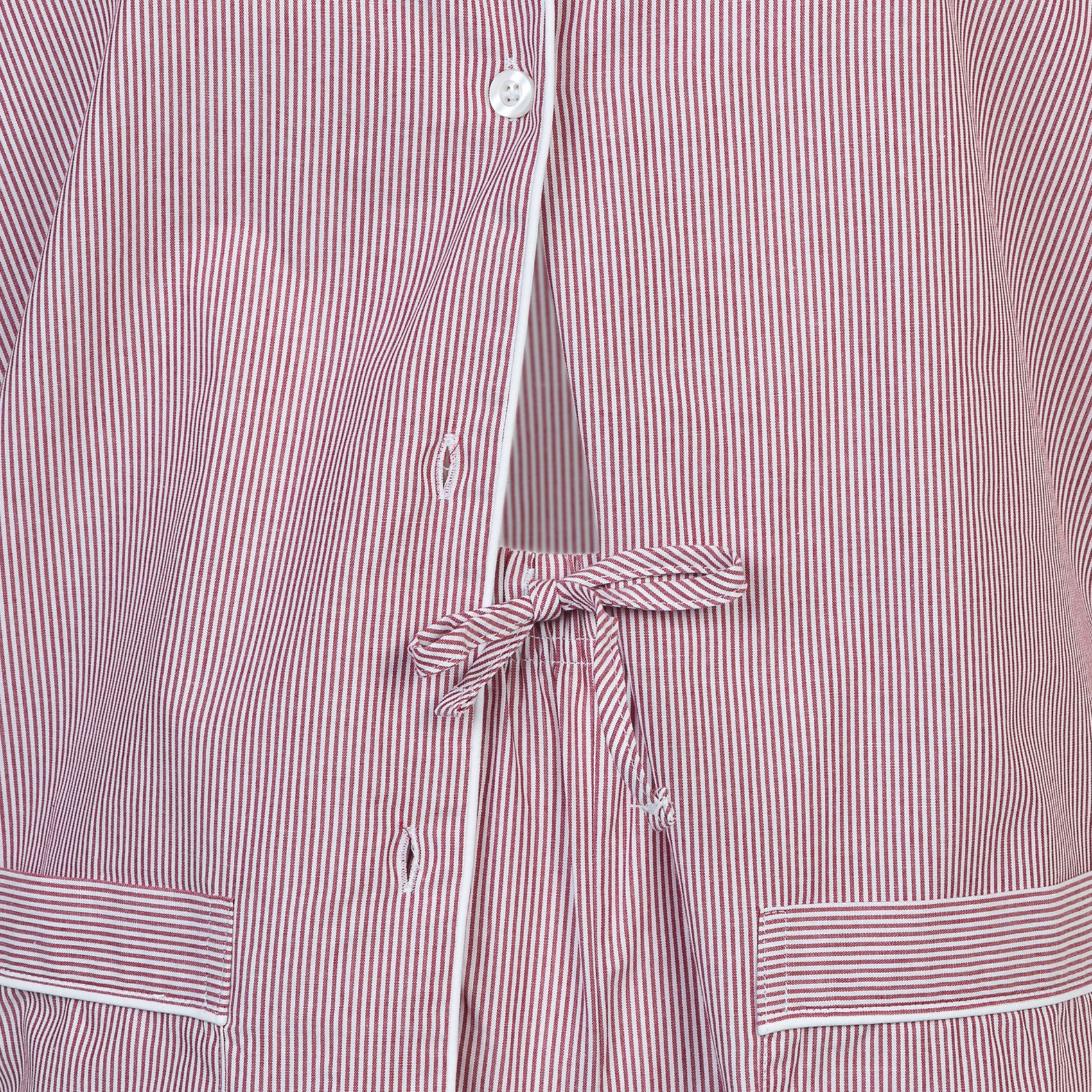 Pigiama leggero DONNA righe bordeaux
