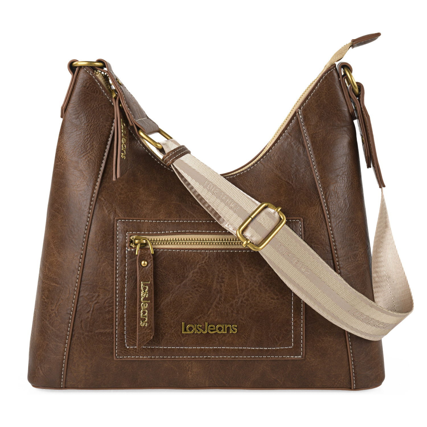 Bolso Hobo-Hombro Lois Laramie Marron