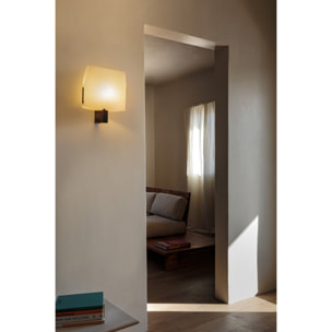 LUANG Lampada da parete nera/beige