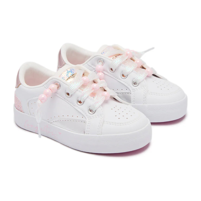 Zapatillas de Niña con Detalles Brillantes y con Cordones