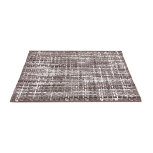 Tappeto Bagno Doccia Antiscivolo Super Assorbente Modello Plot Tortora