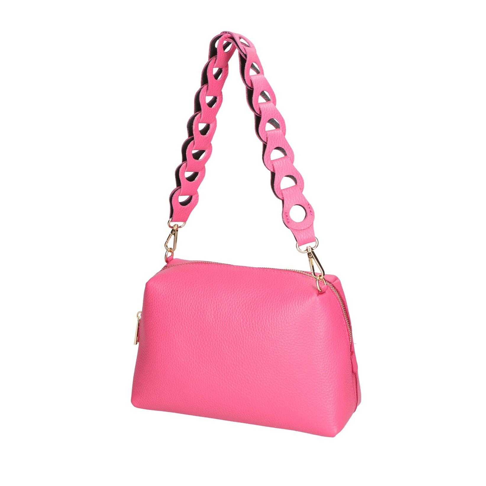 Borsa a spalla da donna - Modello Livia - Vera pelle - 26.0 x 16.0 x 9.0 cm