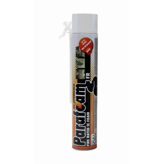 Mousse polyuréthane Parafoam FR DL CHEMICALS - Coupe feu type FR - Cartouche de 750 ml - Lot de 12 - 0900018N000049