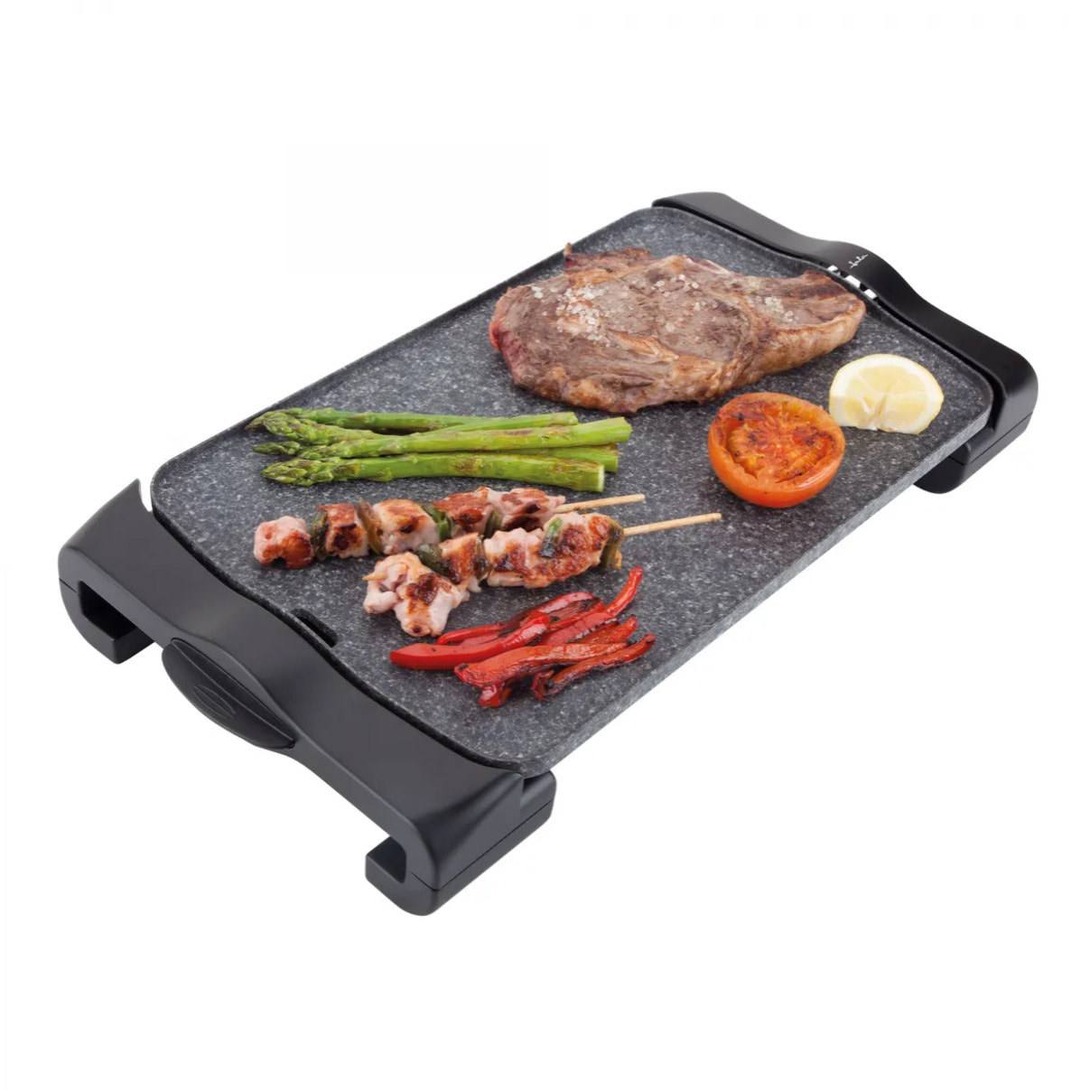 Plancha de cocina eléctrica JATA JT950 de 46 x 28 cm. Antiadherente. Resistencia patentada. Fabricada en España