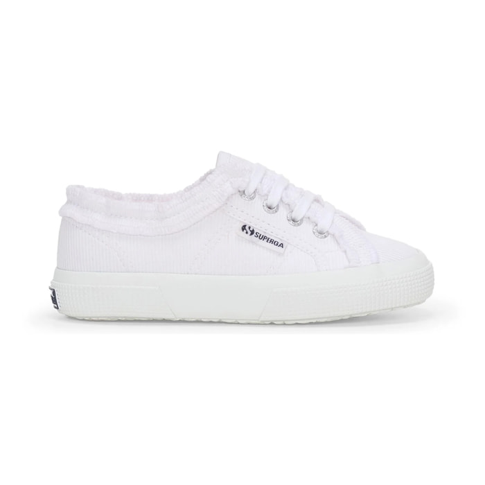 Le Superga Bambina Bianco 3750 Kids Jersey Rouches Leggera