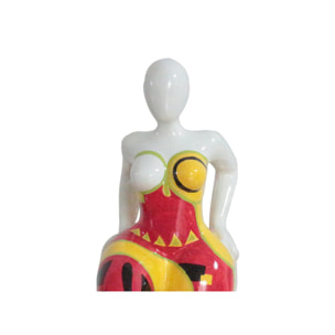 Statuette femme debout en résine multicolore H33cm - RAGASA