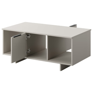 Canterbury - table basse - beige - 2 niches et 2 portes - 100 cm - Beige