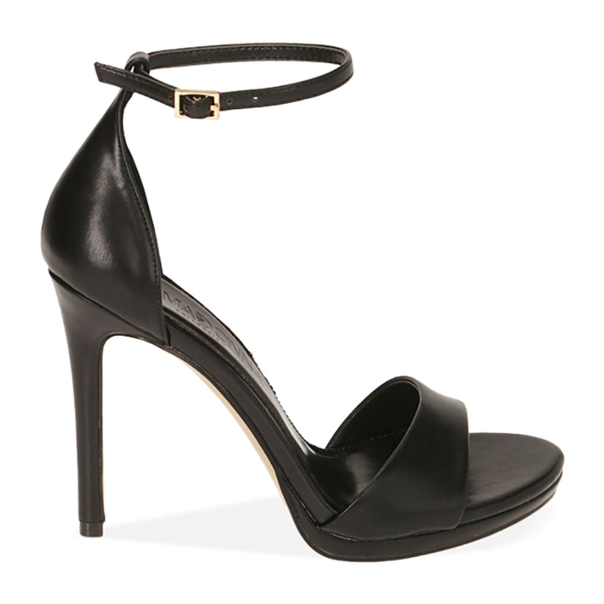 Sandali neri in eco-pelle