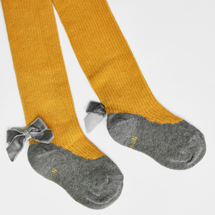 Leotardo canalé de bebé niña -BCI