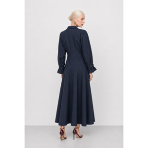 Kocca - Abito da donna a portafoglio midi con scollo a V Donna