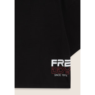 T-shirt Bambina Oversize Cropped con Logo laterale