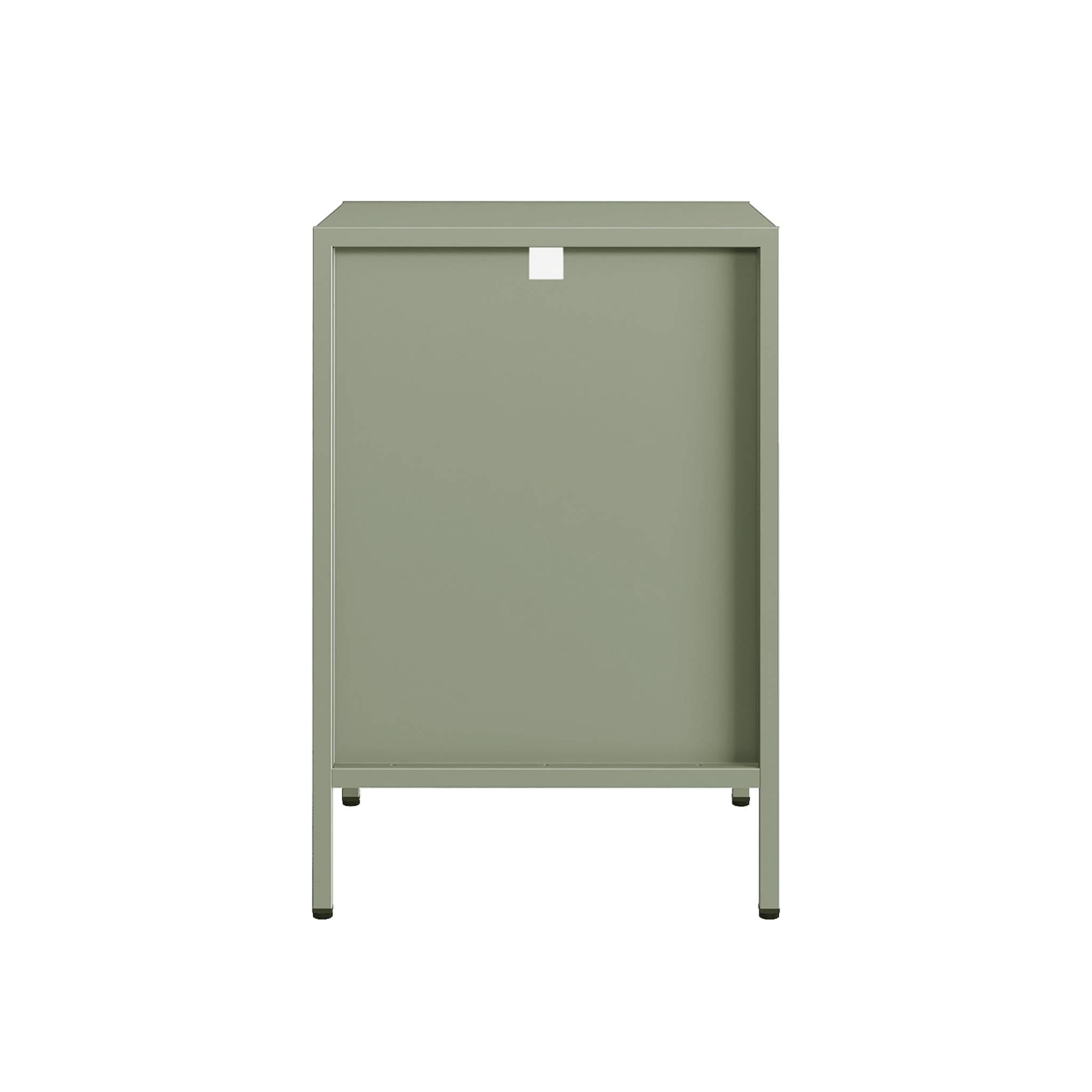 Table de chevet. table d'appoint en acier vert