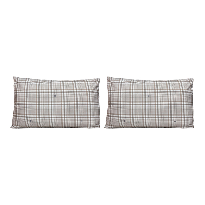 2 Fundas de almohada El Caballo 50x75 cm HERAKLER Lino - 100% algodón -