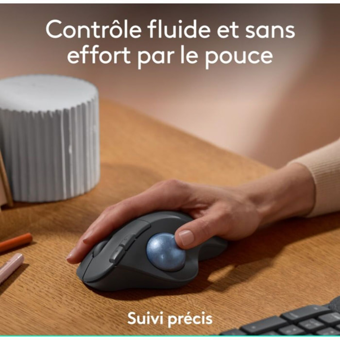 Souris sans fil LOGITECH Ergo M575S Graphite