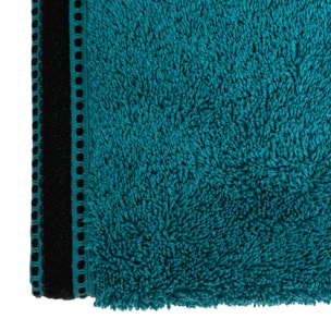 Serviette de toilette "Joia" - coton 550 gr/m² - bleu canard 50x90 cm