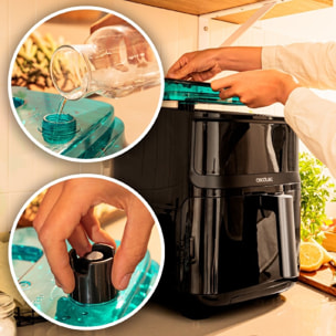 Freidora de Aire sin Aceite de 7 L Air Fryer Cecofry Mist 7000. 1700 W, 4 en 1: