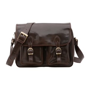 Borsa a tracolla  da donna In Vera pelle Made in Italy 32x23x15 cm