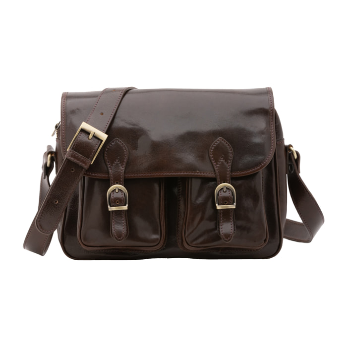 Borsa a tracolla  da donna In Vera pelle Made in Italy 32x23x15 cm