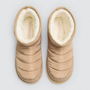 Stivali da casa imbottiti con fodera in pelliccia