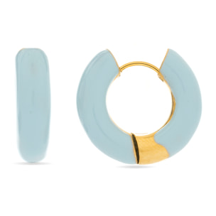 Pendientes acabados en oro amarillo de 18k