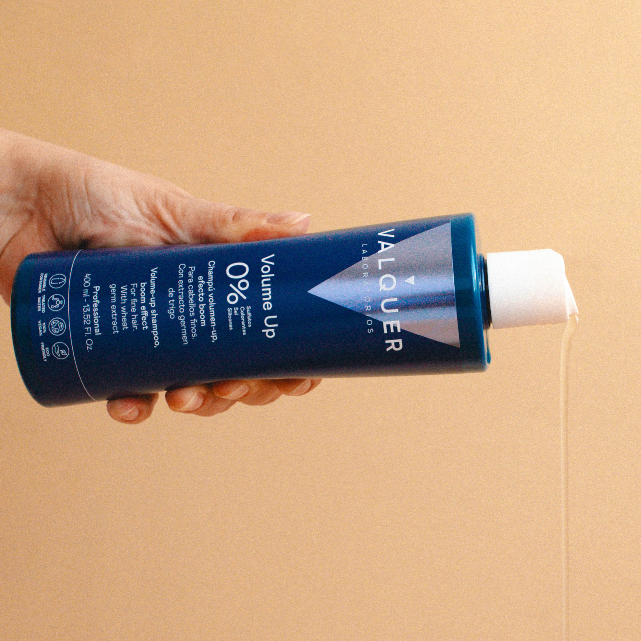 Valquer Champú Zero % volumen-up efecto boom- 400 ml