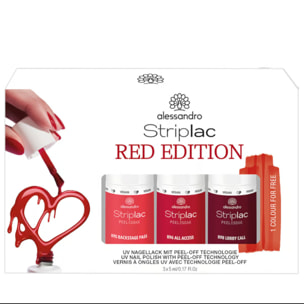 Striplac Peel or Soak - Coffret Red Collection 3x5ml