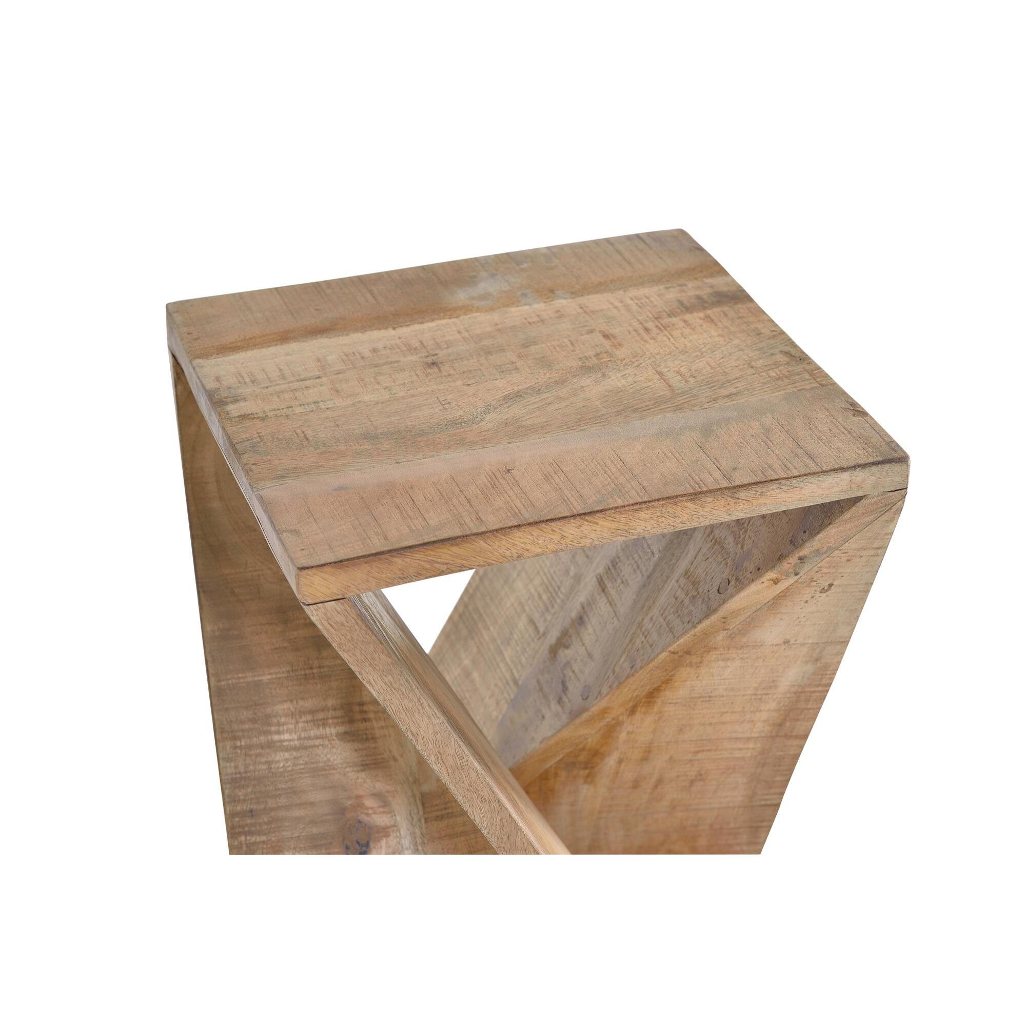 Taburete - madera de mango - 57x35x35cm