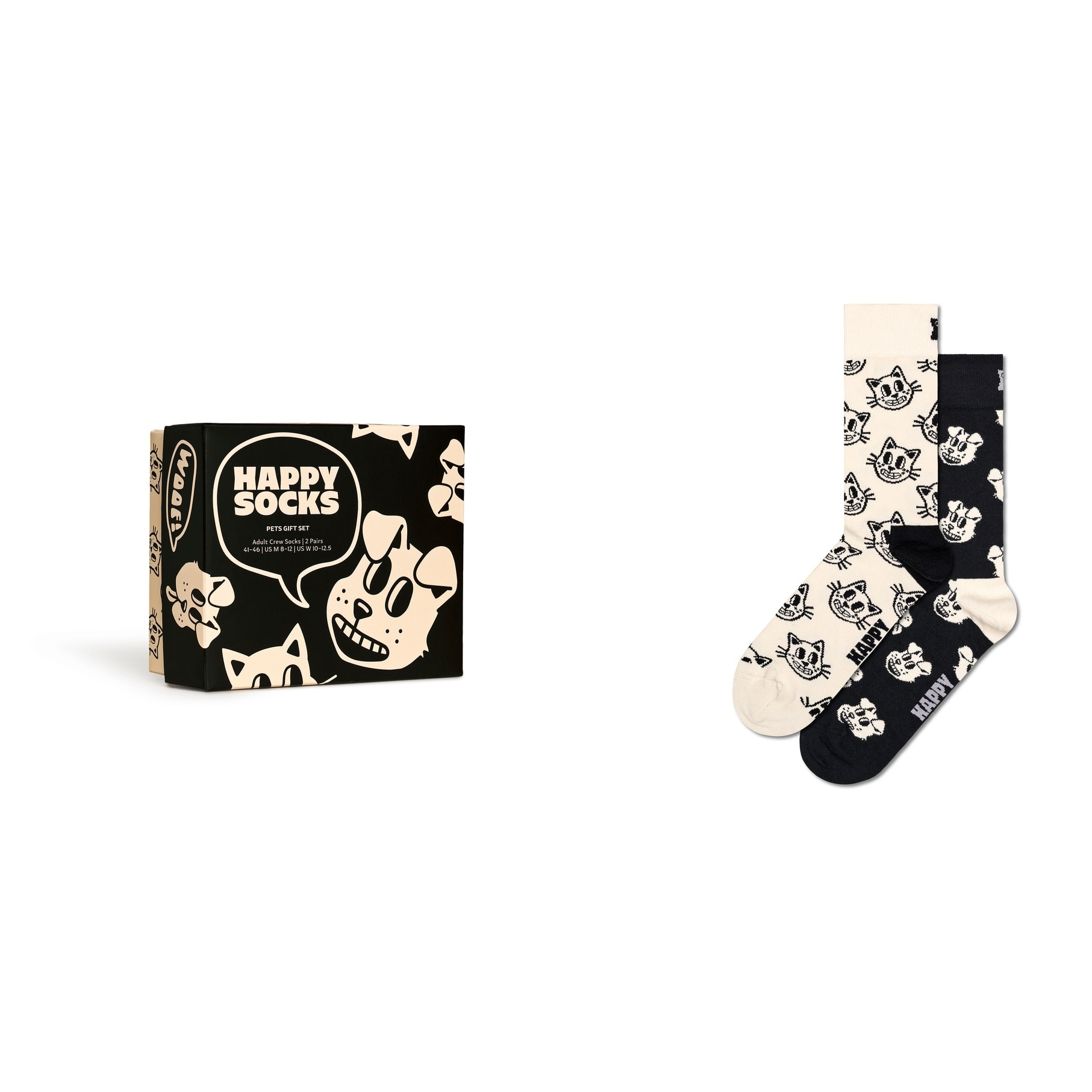 Calcetines 2- pack pets s gift set talla 41-46