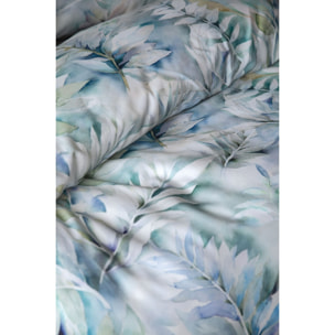 Parure housse de couette et taies oreiller 100% Satin de Coton imprimé