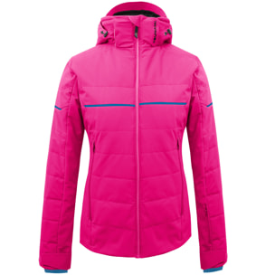 CHAQUETA ESQUI MUJER FUCSIA-BLANCO-AZUL