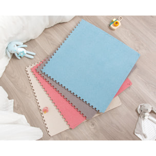 ALFOMBRA EN MOQUETA Y EVA AZUL