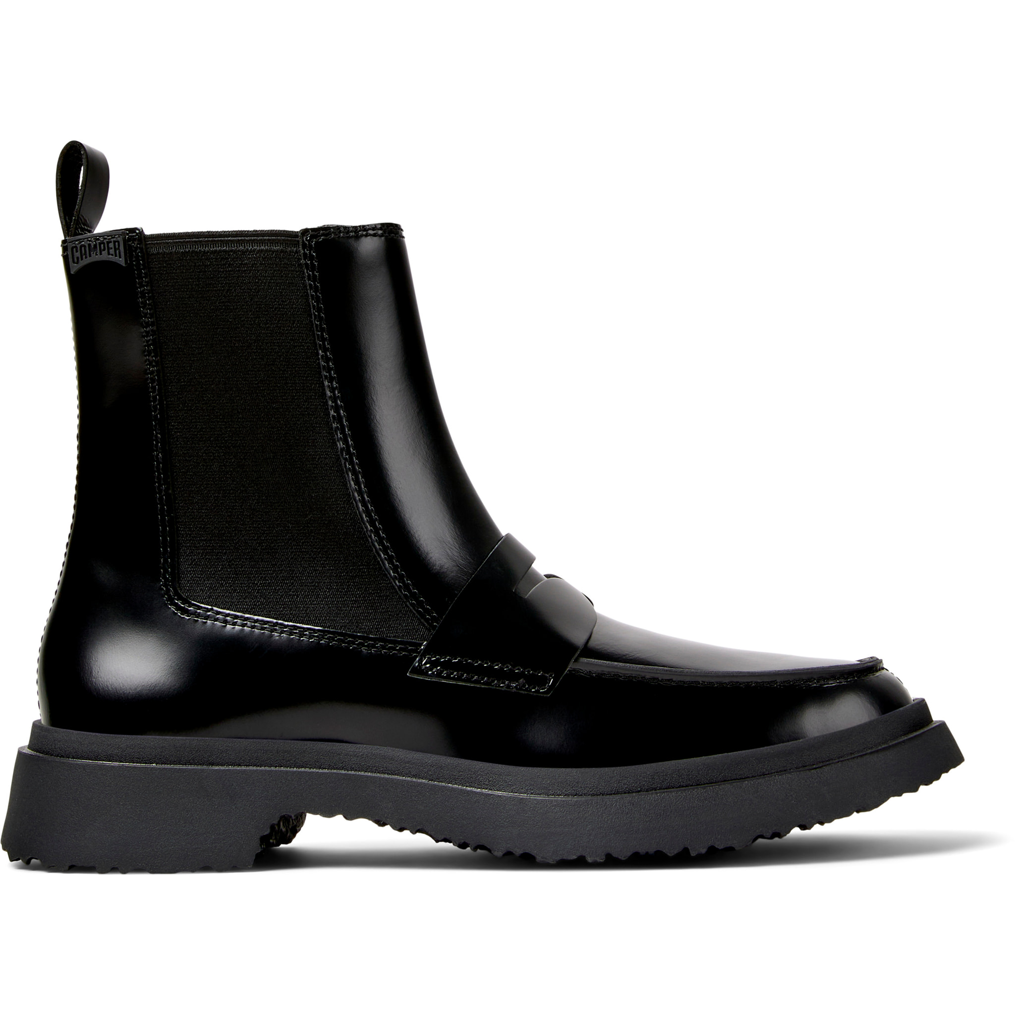 Botines - CAMPER Walden - Negro - Cuero liso