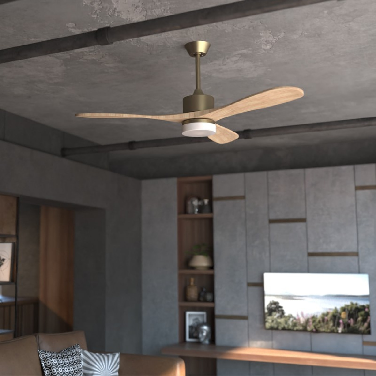 Ventilatori da soffitto EnergySilence Aero 5290 Golden Pro Cecotec