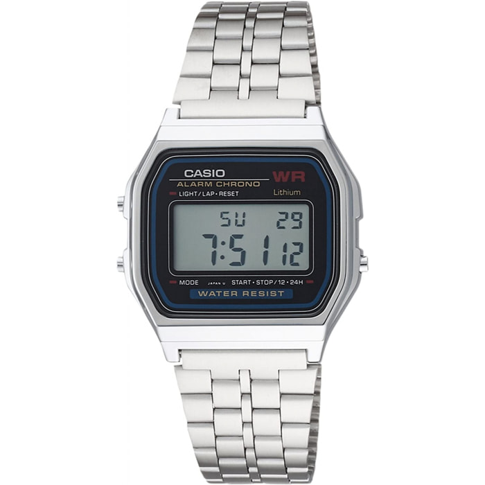 Reloj Casio A-159WA-N1 Unisex Digital Cuarzo con Correa de Acero inoxidable