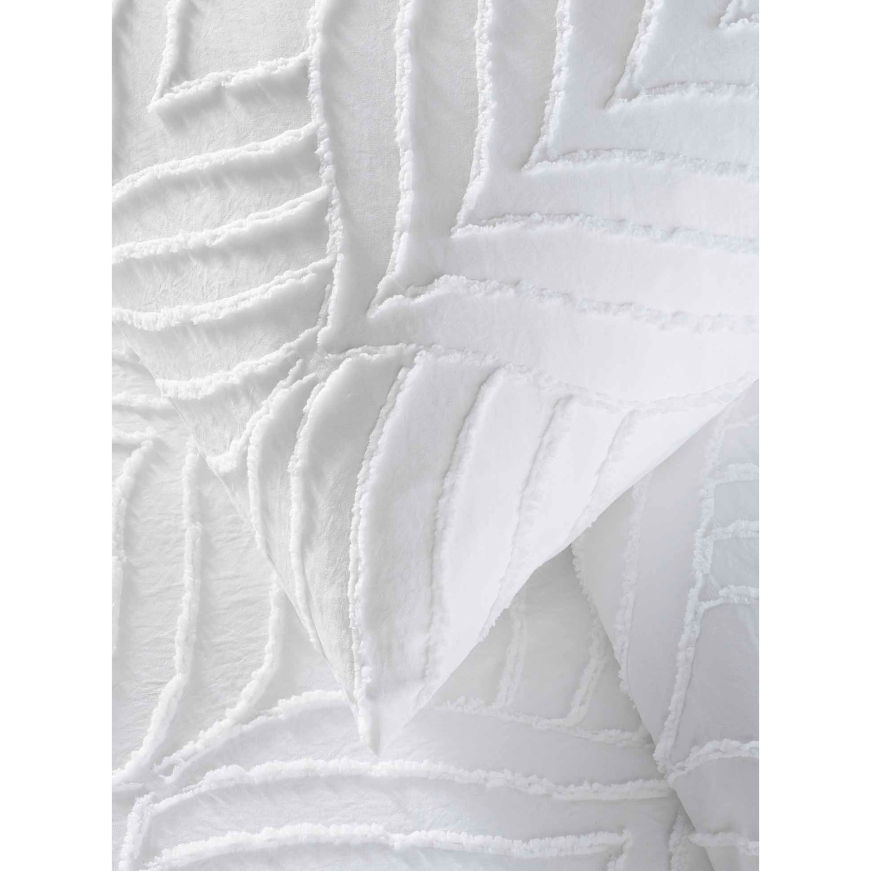 Parure de lit 3 pièces tufté - Blanc