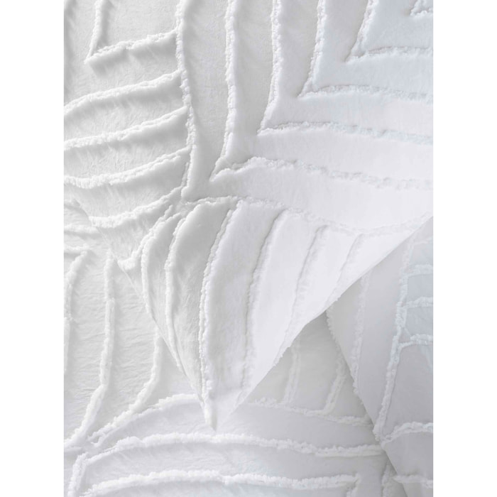 Parure de lit 3 pièces tufté - Blanc