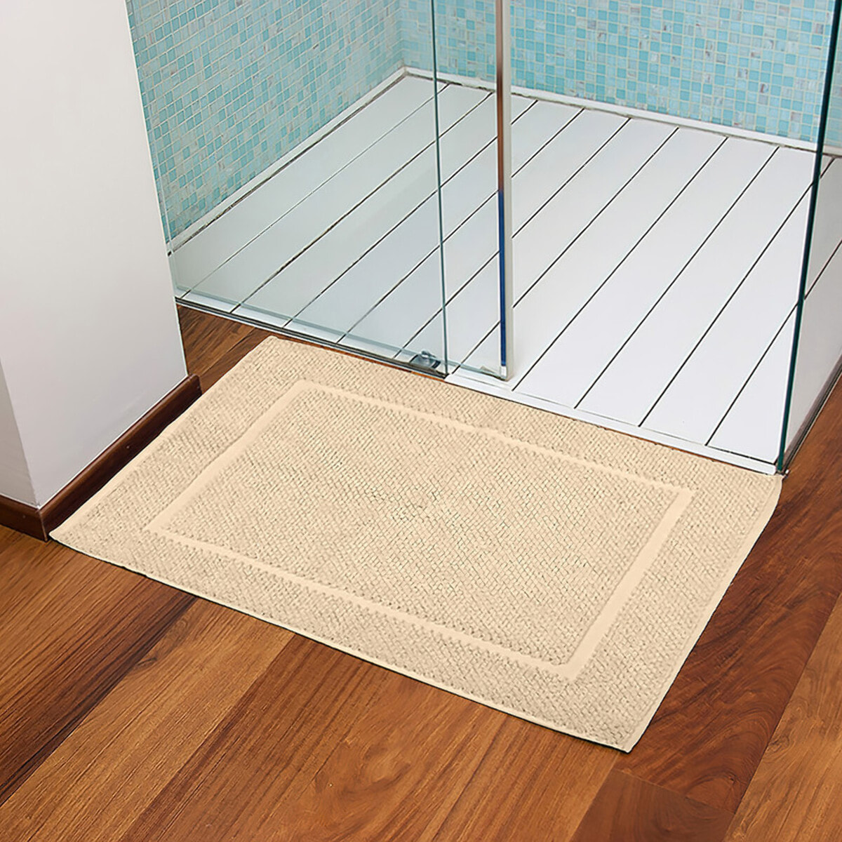 INTRECCI Tappeto Bagno in Spugna, 50x70 cm, Tinta Unita, Modello: Bichicco