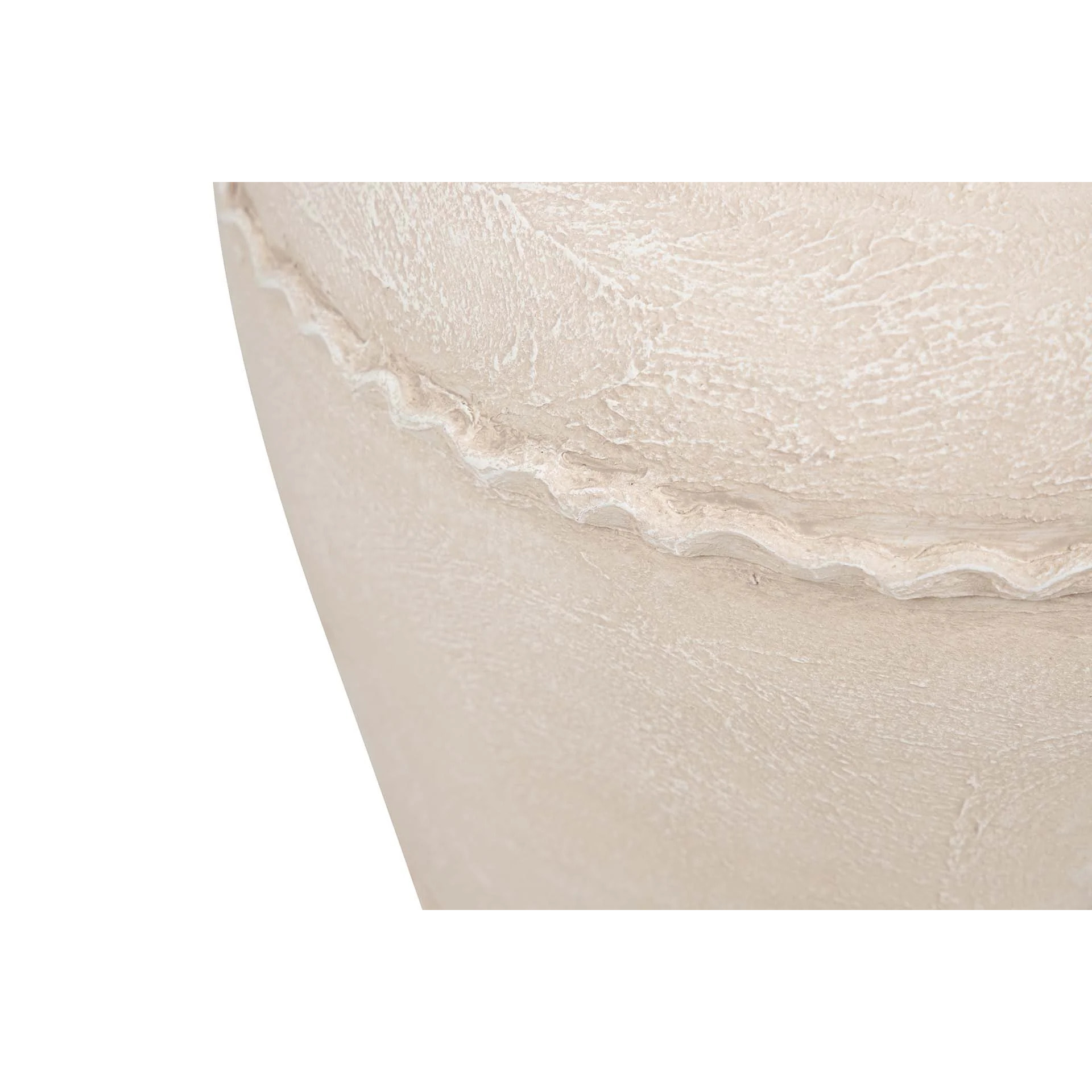 Florero Ceramica Beige 30x30x60 Cm