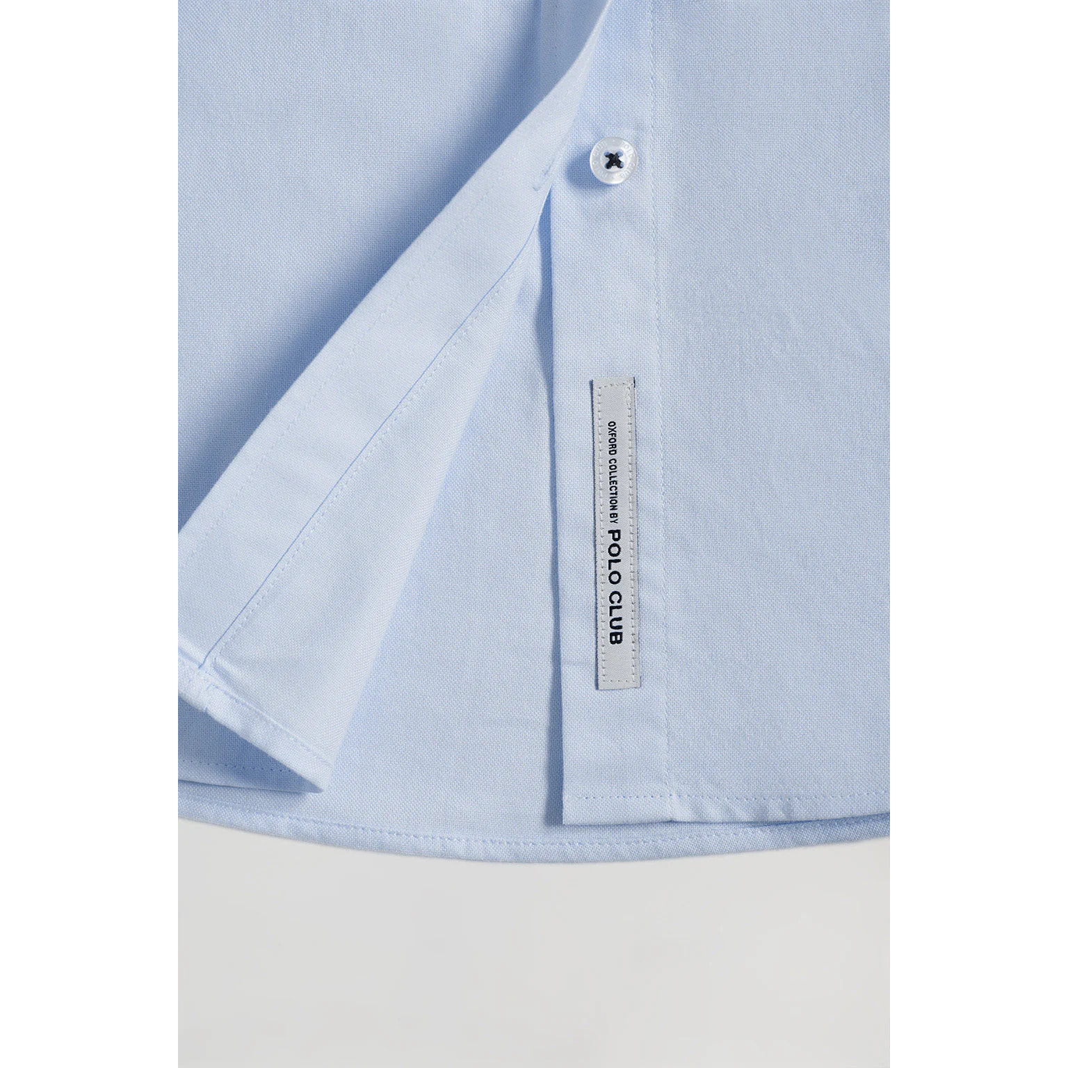 Camisa Oxford Regular fit azul celeste con logo Rigby Go