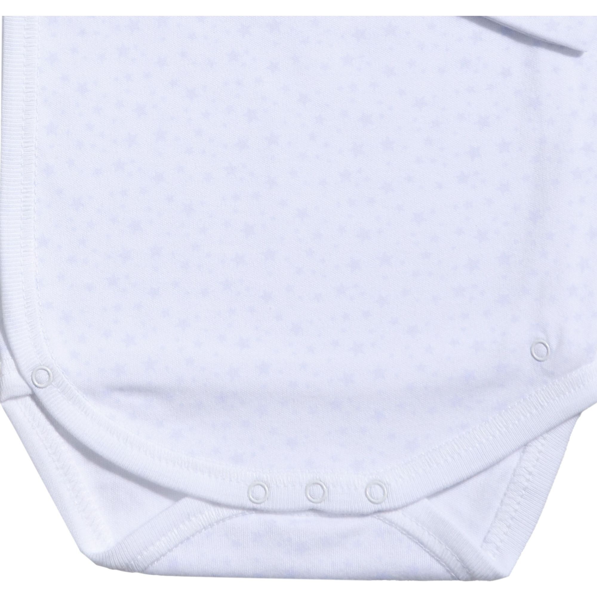 Body bebé manga larga cuello estrellitas