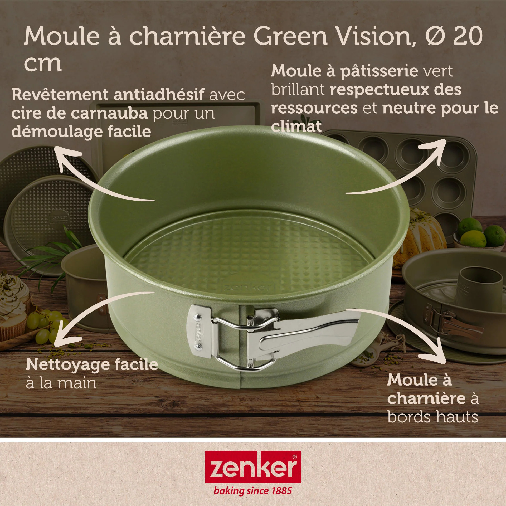 Moule à manqué à charnière Zenker Green Vision