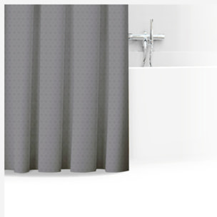 Rideau de douche 180x200cm Gris Modern Color