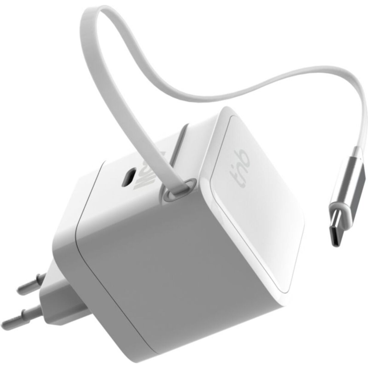 Chargeur + câble TNB GAN USB-C charge rapide + cable 70cm