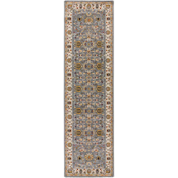 CLASSIC Alfombra vintage en diseño clásico en tonos plata, varias medidas disponibles.