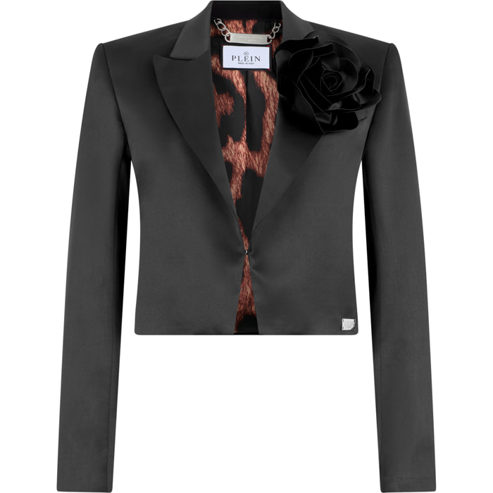 PHILIPP PLEIN Satin Bolero Flower