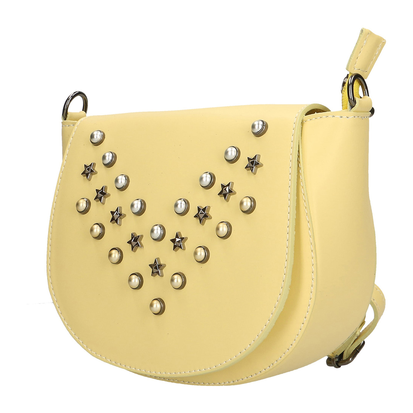 Borsa a tracolla da donna In Vera pelle Made in Italy 20x17x7 cm